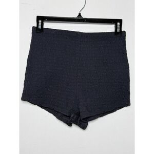 Free People  Women's Small Black Smocked Micro Shorts Stretch Festival